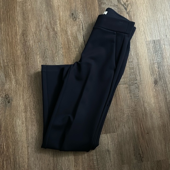 Loft Petite Pull On Straight Pants size XXS in navy - Picture 2 of 6